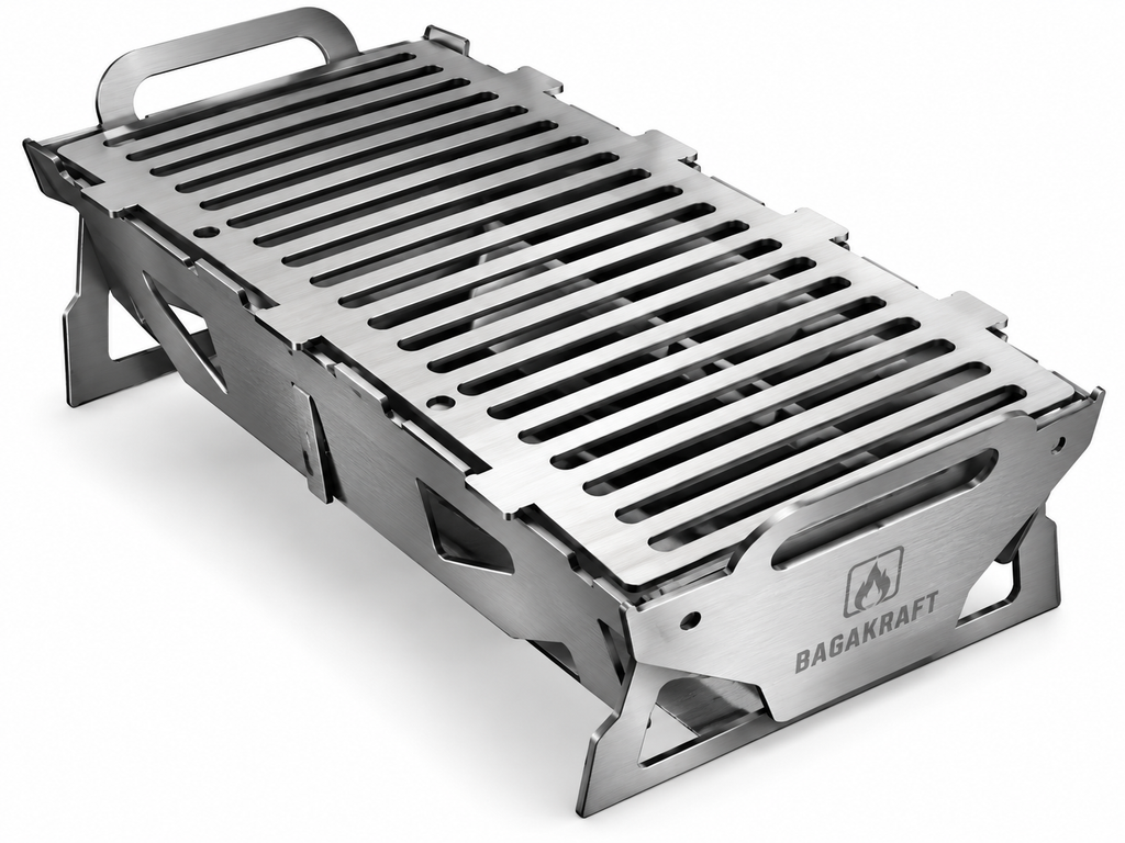 BagaKraft Collapsible Grill  Heavy Duty Medium Size Super Portable